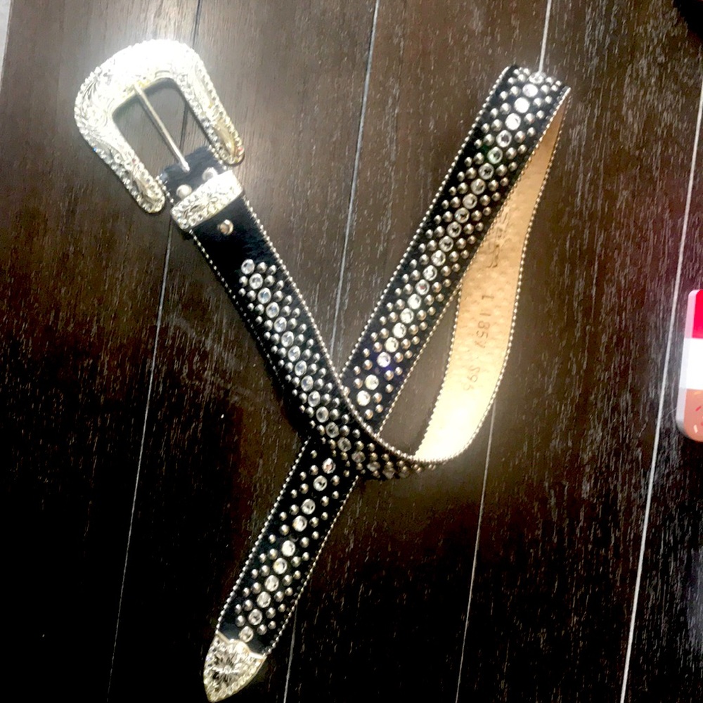 bb simon rhinestone belt